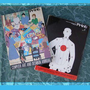 Lot of 2 PRINT graphic Design magazines Back issues